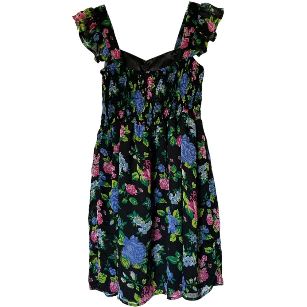 Guess sleeveless ruffled shoulder dress girls size L(14) - Picture 2 of 3